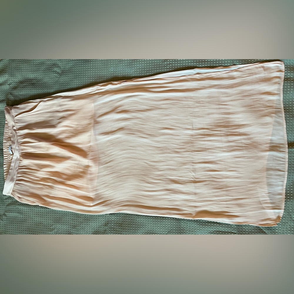 Tart Blush Pink Sheer Maxi Skirt Size medium